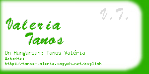 valeria tanos business card