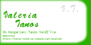 valeria tanos business card